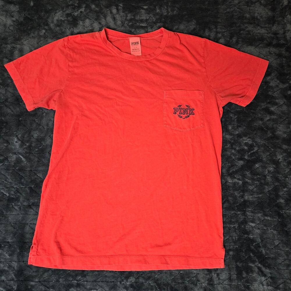 PINK Victoria's Secret Red Pocket Logo Cotton Oversized - Size L